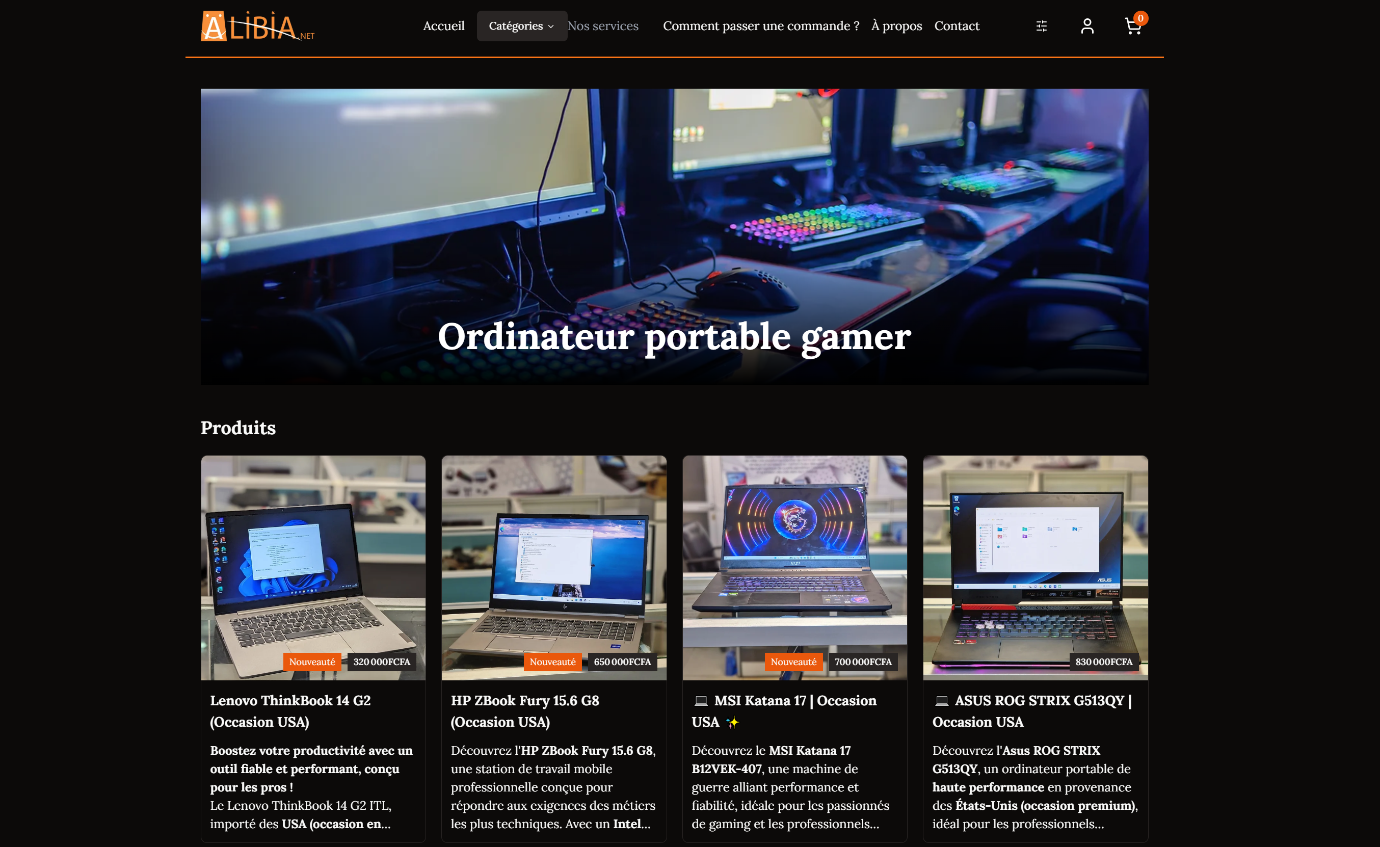 ALIBIA → E-commerce Platform